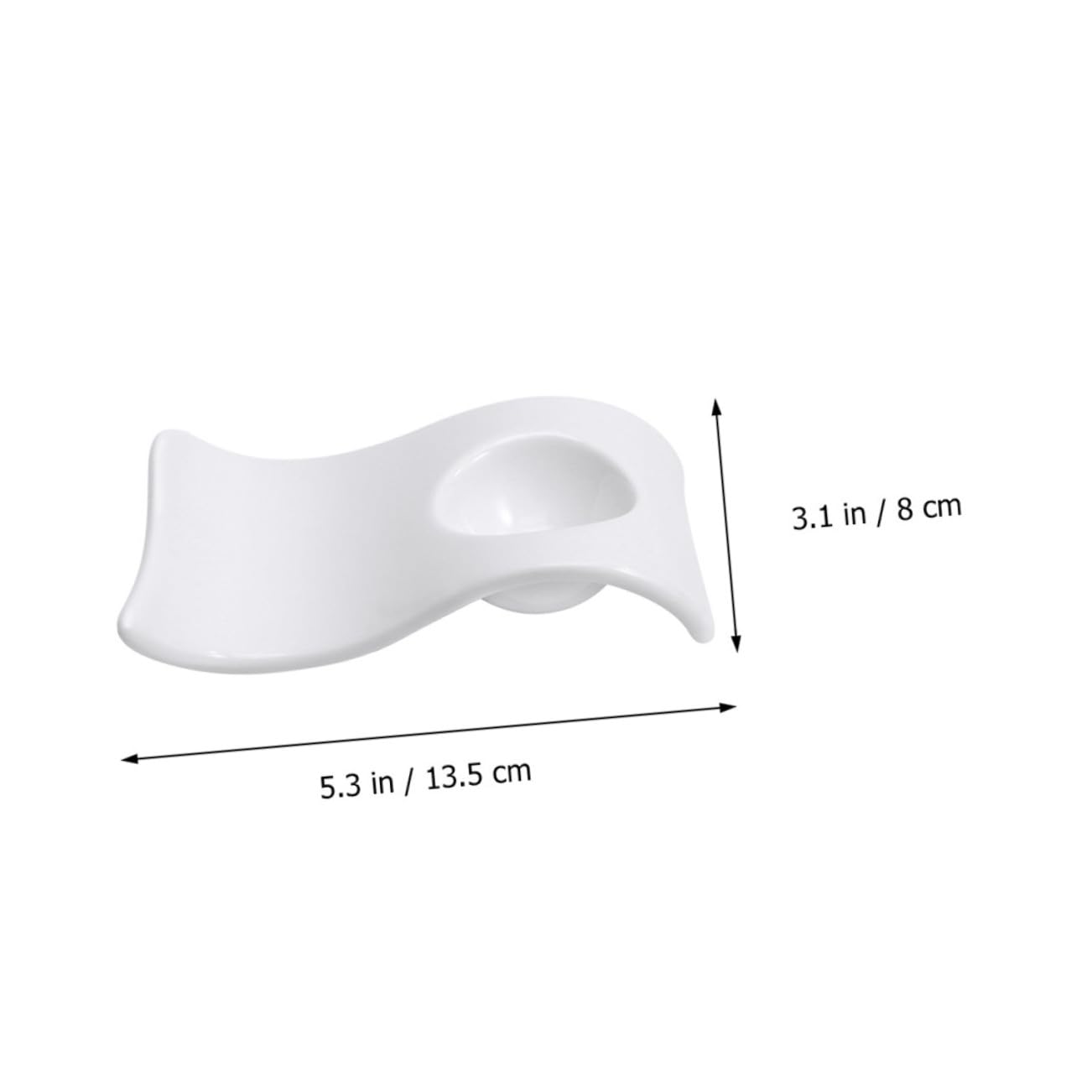 TOYANDONA Tenir Œufs Durs Modernes et Élégants en Céramique Blanche Plateau Pratique et Facile à Nettoyer 6 Coquetiers Cuisine et Repas