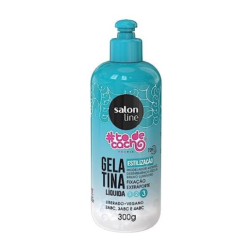 Salon Line, Gelatina Capilar Líquida, ToDeCacho, Estilização, Vegano - Para Cabelos Ondulados, Cacheados e Crespos, 300 ml