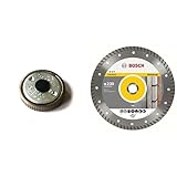 Ancho de corte: 2 mm Bosch 1 603 340 031 - Tuerca de sujeción rápida - - (pack de 1) + Disco tronzador de diamante - Universal Turbo - 125 x 22,23 x 2 x 10 mm