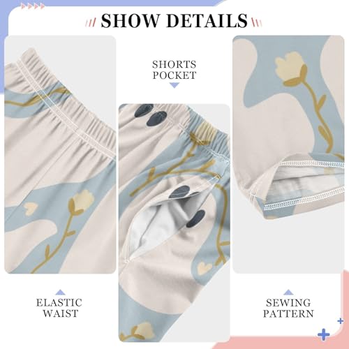 Cute Ghost Boys Pants Boys Athletic Pants Long Pant for Boywith Pockets Wide-Leg Size 6-14Y4