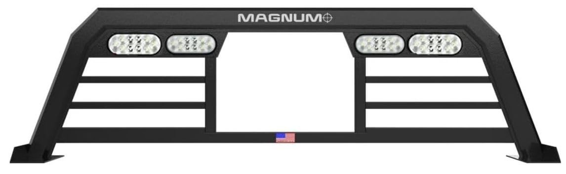 Amazon.com: Magnum Low Pro Headache Rack with Window Cut Out
