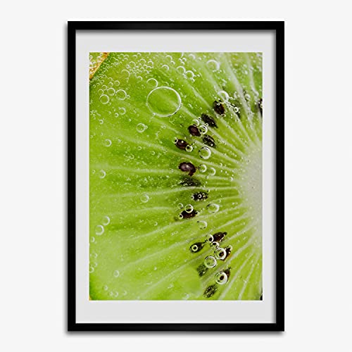 Cadre photo 50x70 cm Tulup en bois MDF pour affiche et peinture tableau moderne motif kiwi
