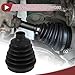 HEROFFIX 1 Set CV Joint Boot Kit for Toyota Highlander 2008-2013 Outer Constant Velocity Joint Boot W/Clamps No.044270W060 Black Rubber