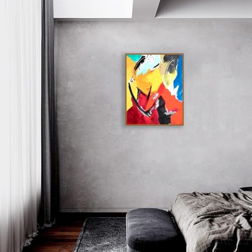 Tableau Jean Miotte Composition 2004 décoration murale salon de 85x70 cm