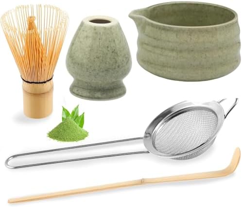 Conjunto Song Dynasty Matcha: Tigela de cerâmica autêntica, bated...