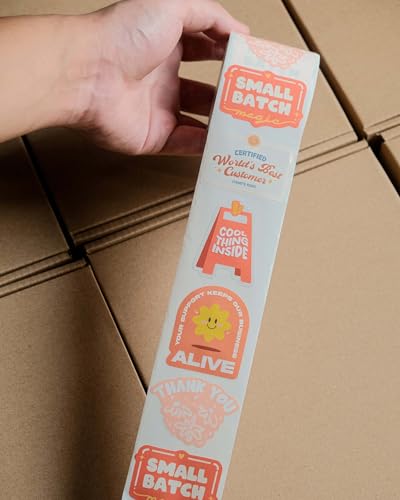 500 Thank You Stickers by Impack - Eco-Friendly Customer Appreciation Stickers for Business Packaging, Small Business Support Labels - Cool Things Inside 2