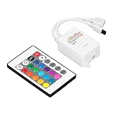 EVGATSAUTO LED Strip Light Controller, 24 Keys IR Remote Control LED Light Bluetooth WiFi for Tuya f