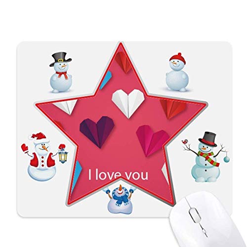 Tapis de souris géométrique antidérapant pour protéger le bureau à Noël