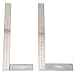 30cm / 11.8in Aluminum Alloy Straight Edge Ruler 90 Degree Straightedge Right Angle Ruler Measuring Gauge for Woodworking Measuring Tools Auxiliary Marking