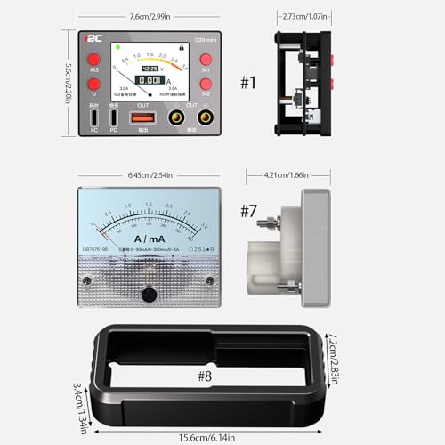 Ampèremètre de haute précision en aluminium pour diagnostic de charge - 6