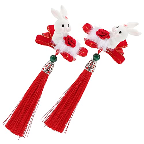 Accessoires de cheveux filles : le coffret d'épingles chinoises lapin idéal