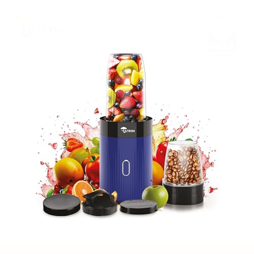 Image of Ultron nutri Blender Juicer Mixer Grinders Vita Blend 500W 2J 2 Years Warranty For Smoothie | Juicing | Blending | Mixing (Blue1)