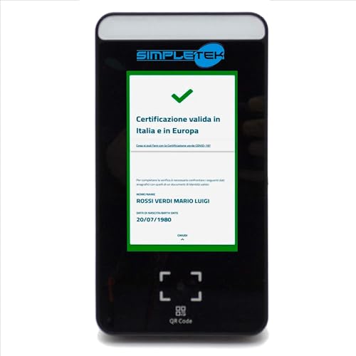 Controle d acces entrees avec lecteur GreenPass QR code et trepied