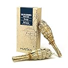 MATIKA - Incenso Naturale Salvia Bianca dalla California - Salvia Bianca Sciamanica da Bruciare per Purificare, Rituali e Cerimonie - 2 pz 12x3 cm (Salvia Apiana)