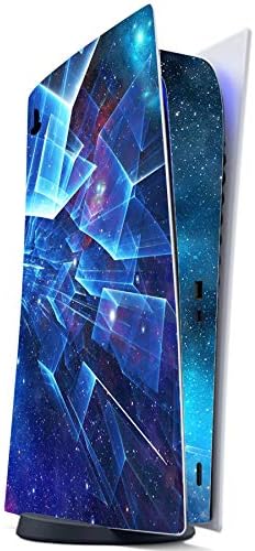 PlayVital for ps5 Skin - Digital Edition Console Full Set Vinyl Decal Sticker, Cover Skin Accessories for ps5 Controller & Charging Station & Media Remote & Headset -Multidimensional Galaxy - 4