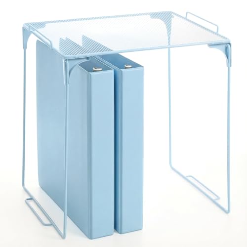 Colarr Blue Locker Shelf, Locker Organizer Accessories Stackable Shelf Area Saver Lockers for