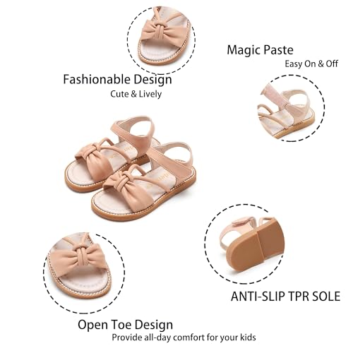 Image of Kiderence Toddler Girls Sandals Little Girls Kids Summer Shoes Toddler Sandals