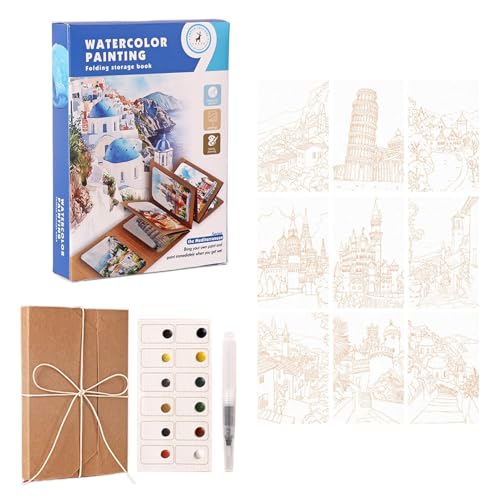 Cuaderno de acuarela para principiantes materiales de dibujo y manualidades