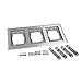 Wiremold 838TCAL 3-Gang Alum Tile Flange, White