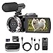 Caupureye Videokamera 4K Camcorder 48MP 21X Digitalzoom 3.0''270°Drehbarer Screen Vlogging Kamera für YouTube, Video Kamera mit HDMI-Kabel, Externes Mikrofon, Fernbedienung, 32 GB Karte, 2 Batterien