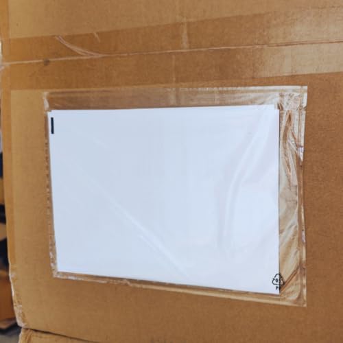 100 selbstklebende Dokumententaschen Lieferscheintaschen Transparent klar (225x166mm A5)