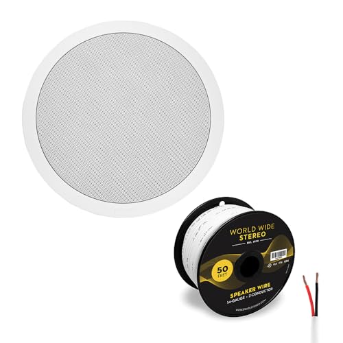Image of Polk Audio MC 80 8 Inch in Ceiling Speaker Cable Bundle