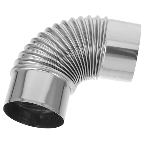 Toyvian Raccord Tuyau Poêle Inox pour Conduit Fumée Poêle à Bois Installation Rapide Améliore Qualité Air Intérieur Adapté Chauffage Extérieur et Intérieur