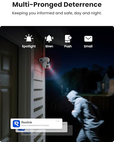 REOLINK 4K Outdoor Plug-in WiFi 6 Security Camera, PTZ Camera for Home Security, Wi-Fi 6 New Tech, Motion Tracking, Smart Detection, 3X Optical Zoom, Motion Spotlight, Local Storage, E1 Outdoor Pro thumbnail 6