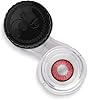 MeralenS Halloween gekleurde contactlenzen rode bloem zachte kleur lens voor chique jurk, duivel, carnaval, 2 stuks, 1 paar rode kleurlenzen, zonder sterkte, lenzen #5