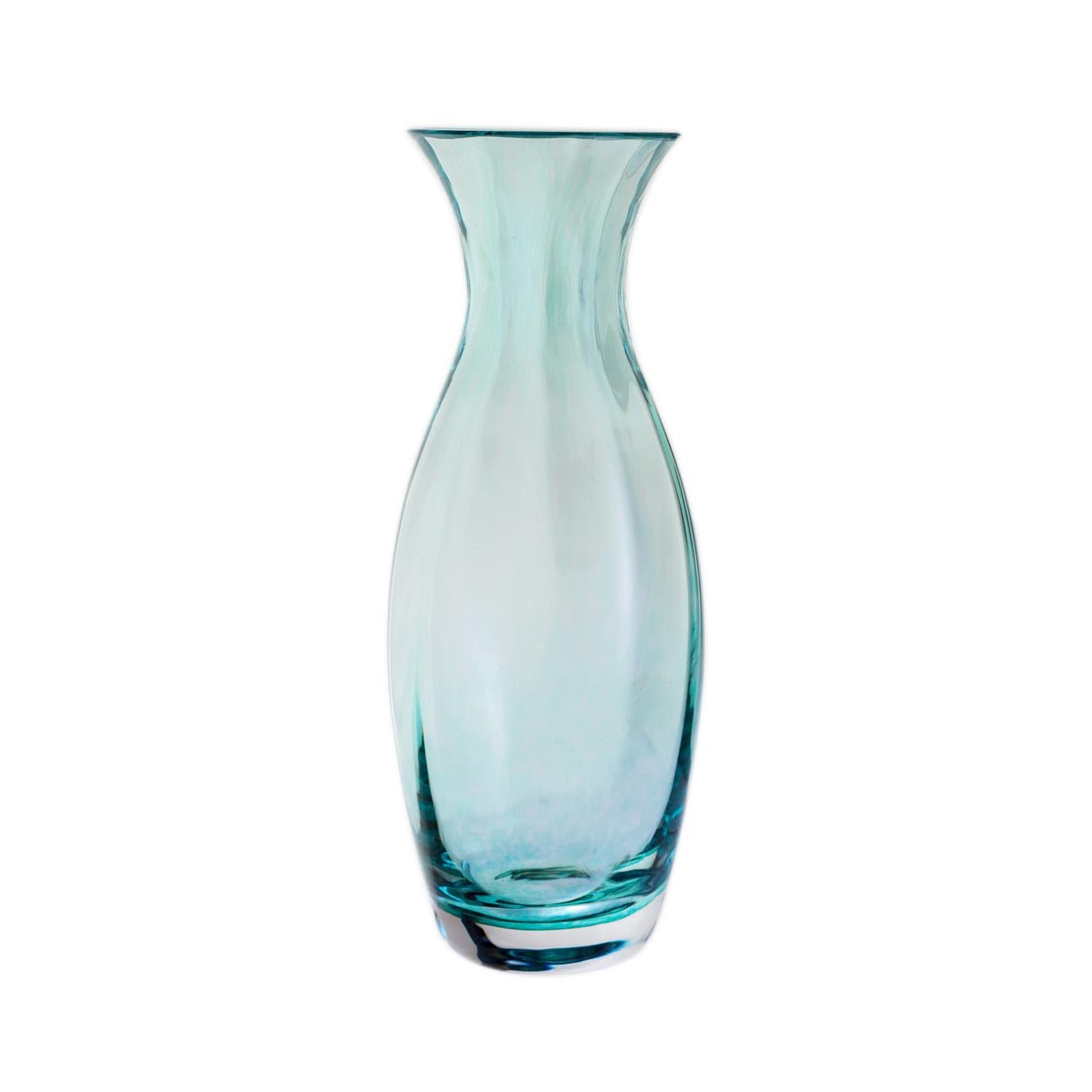 Dartington Crystal Teal - Artisan Vase (, Slim)