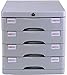 Produktbild Schreibtischlampe Aktenschränke Desktop-Fach-Sorter Mehrschichtige Speicherschrank Datei-Box Office Supplies Bequeme Pull-in Design Kunststoff - 28,2 X 36,5 X 28.5cm