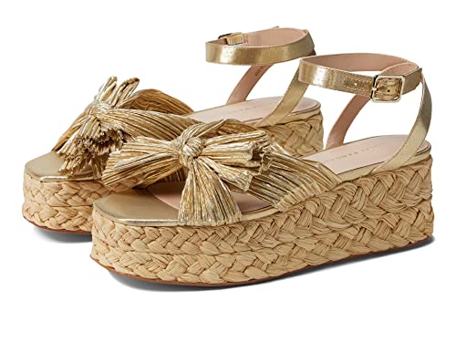 Image of Loeffler Randall Women's Gaby Pleated Bow Braided Espadrilles