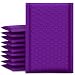 Mailer Plus #000 4x8" Poly Bubble Mailers Self Seal Purple Padded Envelopes Pack of 50