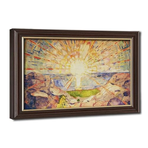 The Sun by Edvard Munch toile déco murale pour bureau et salon