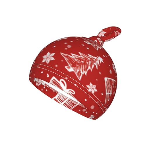 Image of Red Christmas Swaddle Blanket with Beanie Hat Set Newborn Swaddle Wrap Soft Baby Receiving Blankets Baby Swaddle Blanket for Baby Boys and Girls