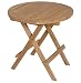 Produktbild KMH®, Teak Klapptisch/Beistelltisch runde, klappbar und mit Tragegriff - Durchmesser: 50 cm (#102031)