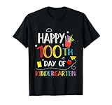 100 Days Of Kindergarten Happy 100th Day Of School Teachers T-Shirt