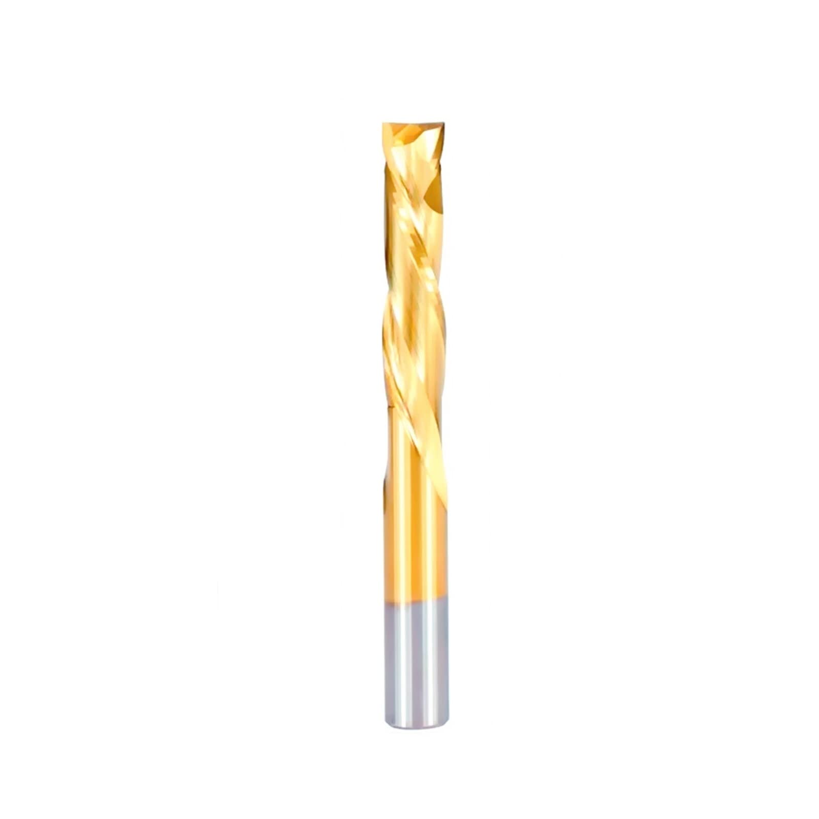 TBZOQAID 1pcs Square Nose End Mill 2 Flute UP DOWN CNC Router Bit 3.175/4/6/8/10mm Shank Carbide Milling Cutter