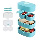 BROTDOSE MIT FÄCHERN: Einzelne Fächer halten Lebensmittel ordentlich getrennt und geschützt. Ideal für Erwachsene, die Diätplan haben, und Kinder. Über eine Essenbox mit Fächern als Geschenk zur Einschulung freut sich ganz bestimmt auch jedes Kind! Ist Ihr Kind länger als nur am Vormittag unterwegs, bietet eine mehrfach unterteilte Brotdose viel Platz für ein ausgewogenes Frühstück und eine nahrhafte Mittagsmahlzeit.