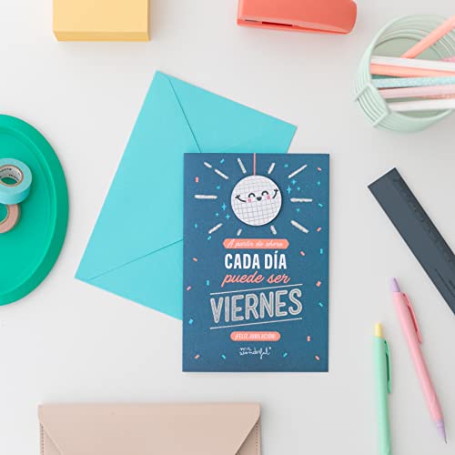 Mr.Wonderful Postcard - From now on, every day can be Friday. Happy retirement!