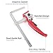 KETIPED 2 Pack Ratcheting Table Clamp,Quick Saw Track Clamps,MFT Clamp,Wood Clamps,Ratchet Guide Rail F Clamp for MFT Table and Guide Rail System,Quick Bar Clamp with 0~6