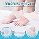 4 Stück Silikon Fersenpolster,Fersenschutz,Fersensporn Einlagen,Geeignet für Trockene Rissige,Plantarfasziitis,Fersensporn,Geschwollenen Knöcheln,Lindert Fersenschmerzen in der Ferse