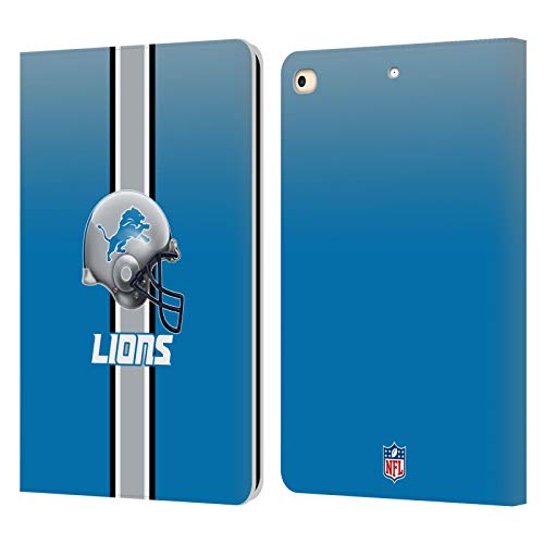 Carcasa de cuero para iPad 9.7 2017 2018 con diseño NFL Detroit Lions