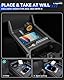LANTU Untere Mittelkonsole Organizer Tray für BMW iX 2022-2025 Aufbewahrungsbox mit Anti-Slip Flüssiges Silikon BMW iX Zubehör Patented Design (Untere)