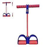 JKNMRL 2 Tube Elastic Leg Trainer/Ganzkörpertraining Widerstandsband/Fitnessgeräte/Sit-Up Trainer, Rot
