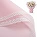 BBC Translucent Waterproof Flower Wrapping Paper, 20 Counts, 23.6x23.6 Inch (Pink)