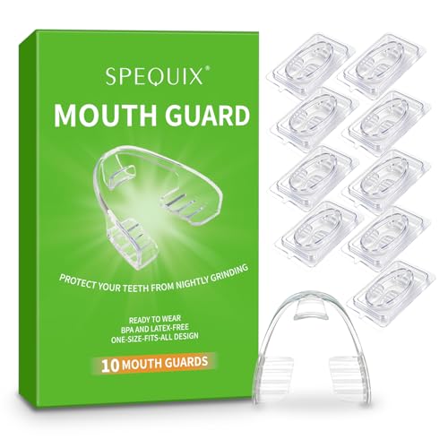 Top 10 Picks for the Best Guard for Teeth Grinding Reviewed 7 Mouth Guard for Grinding Teeth at Night, 10-Pack Night Guards for Teeth Grinding Comfortable Fit for Sleeping, Universal Size, Individually Wrapped, BPA-Free