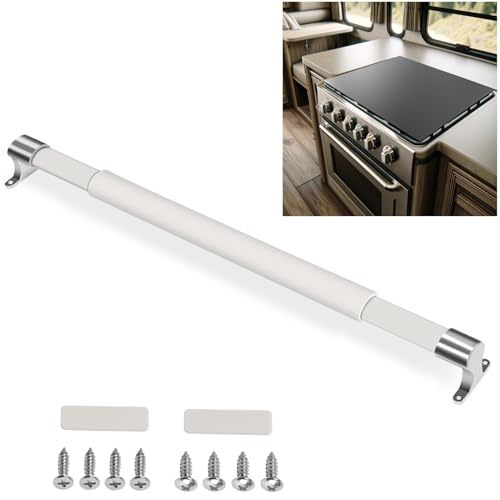 Image of Safoner RV Screen Door Support Bar Handle + Aluminum RV Stove Top Cover