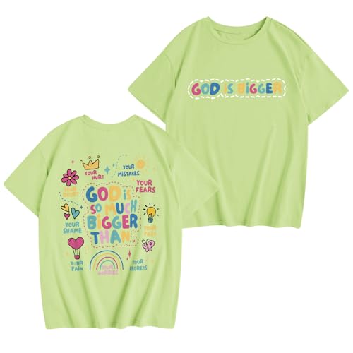 Image of Sulayesh Girls Cute Christian Shirts Jesus God Faith Bible Verse Tshirt for Kids Religious Inspirational Graphic Tees Tops