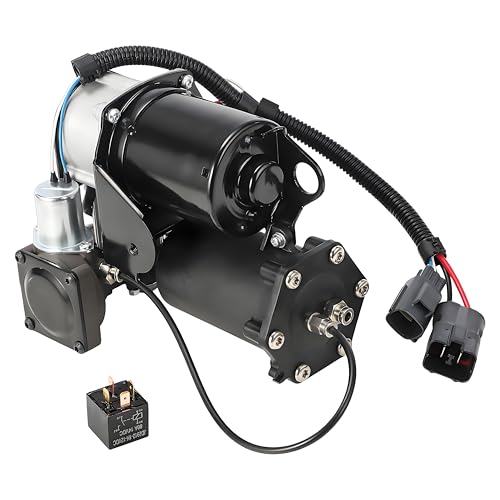 Image of Air Suspension Compressor Pump with Relay Fit For Land Rover Discovery 3/4 L319 2005-2016, Fit For Range Rover Sport L320 2005-2013 For Hitachi System (6 Plugs) LR023964 LR044360 LR015303